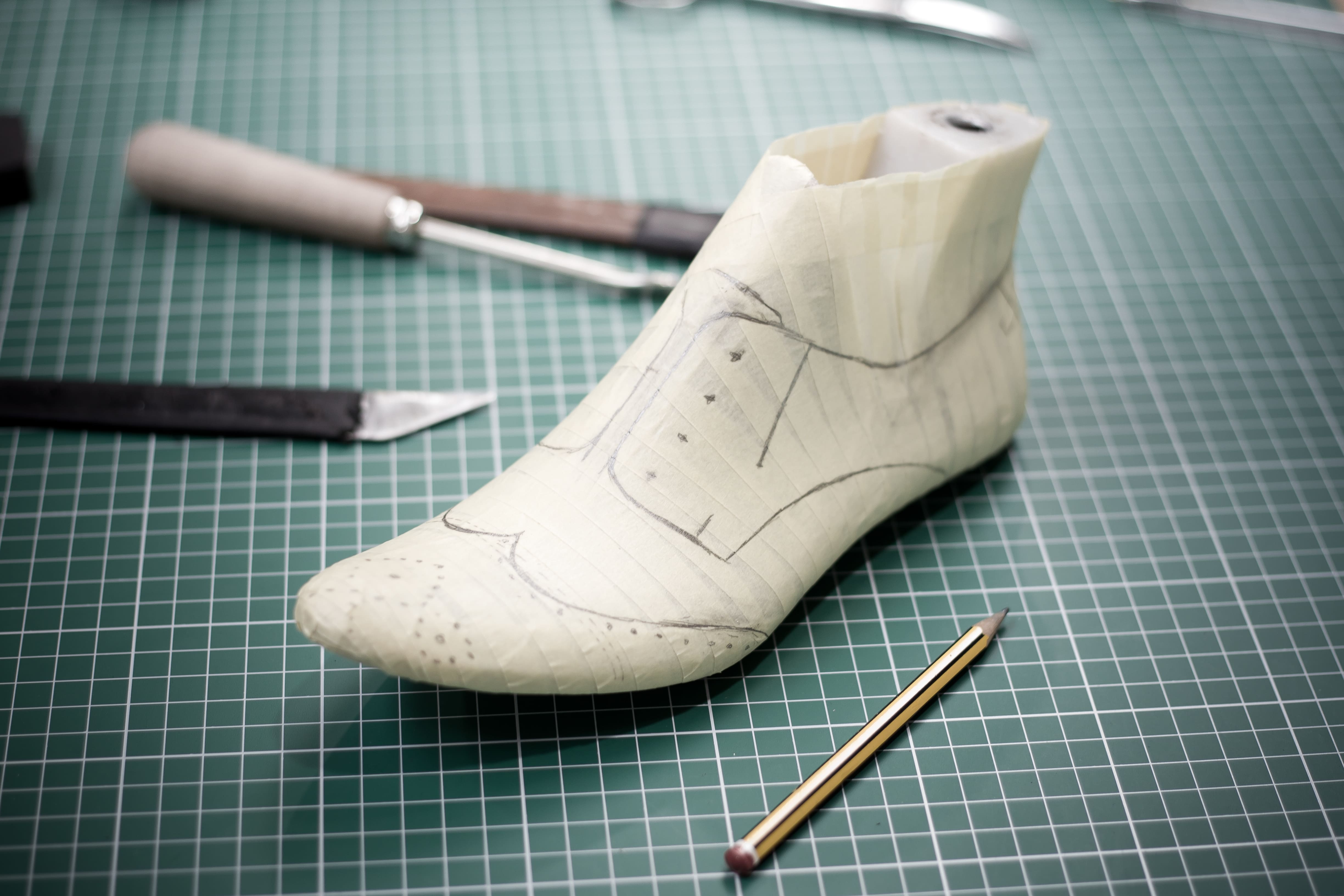 Brauen Schuh Polieren